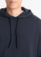 Vince Double-Face Cotton-Blend Hoodie - Coastal Blue/Ultramarine