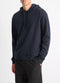 Vince Double-Face Cotton-Blend Hoodie - Coastal Blue/Ultramarine