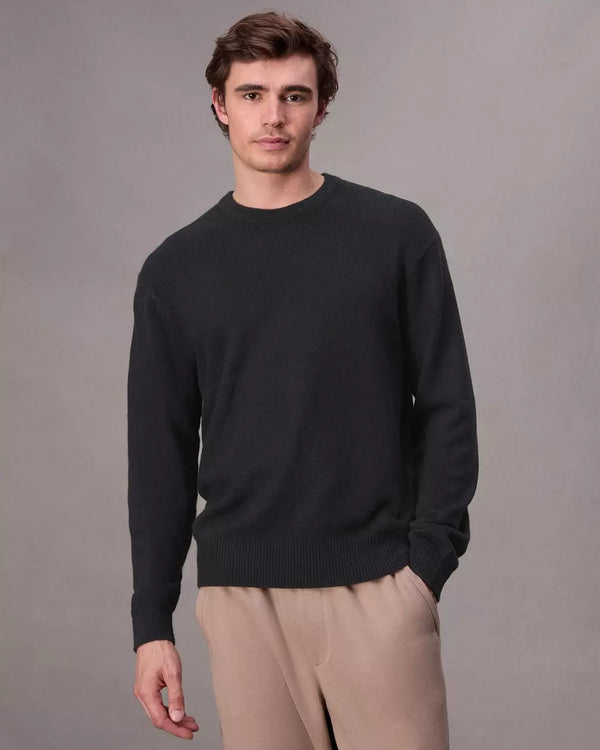 Rag & Bone Downing Cashmere Crew  - Black