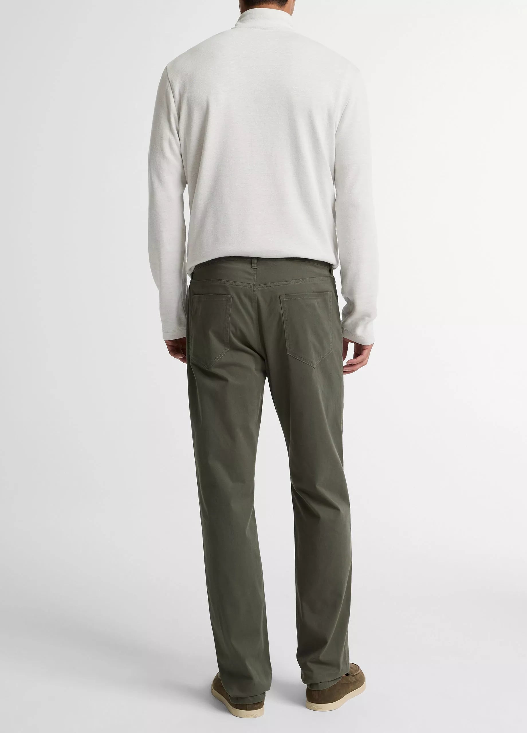 Vince Dylan Slim 5-Pocket Cotton Sateen Pant - Sycamore