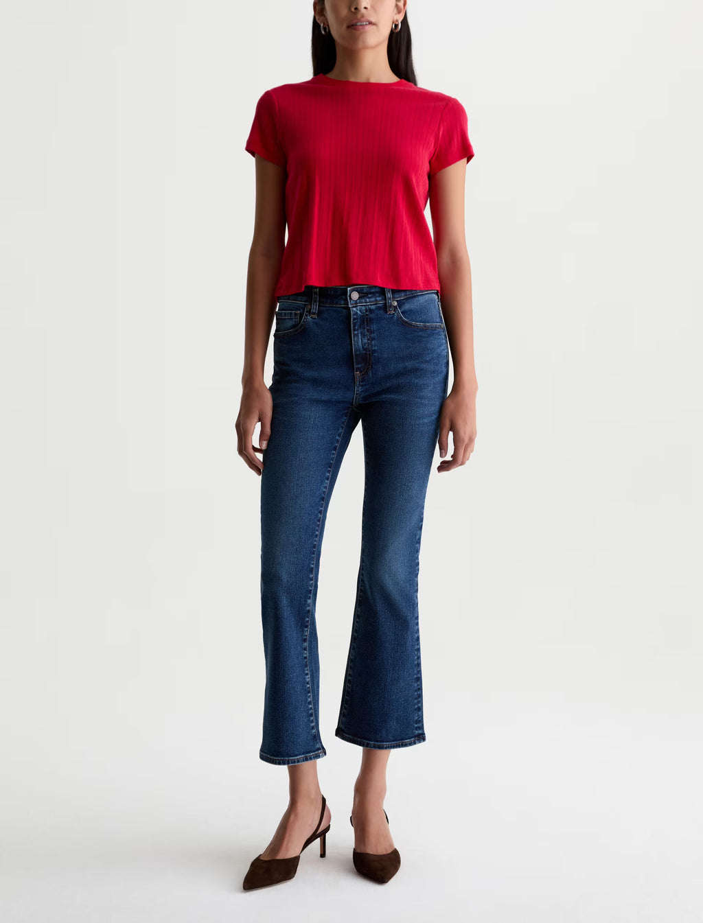 AG Farrah Boot Crop Jean Mid-Rise Kick Flare - Harmonica