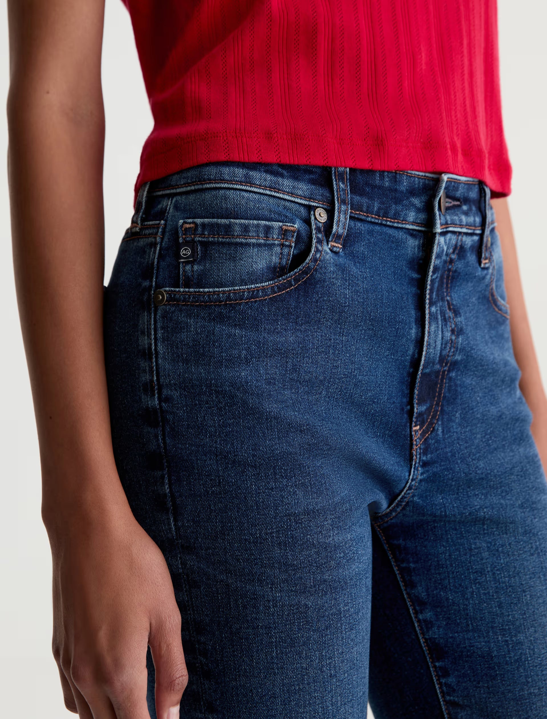 AG Farrah Boot Crop Jean Mid-Rise Kick Flare - Harmonica