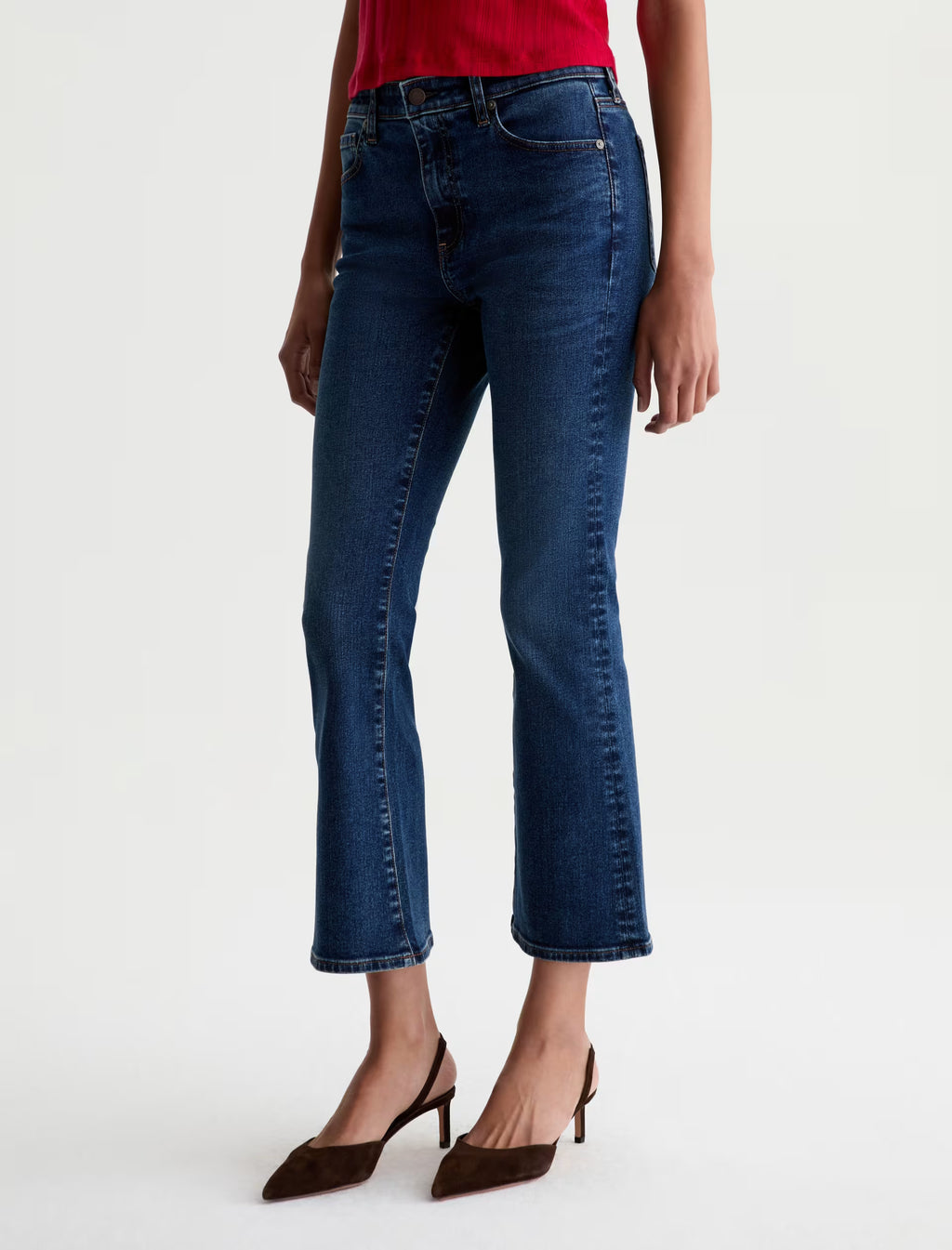 AG Farrah Boot Crop Jean Mid-Rise Kick Flare - Harmonica