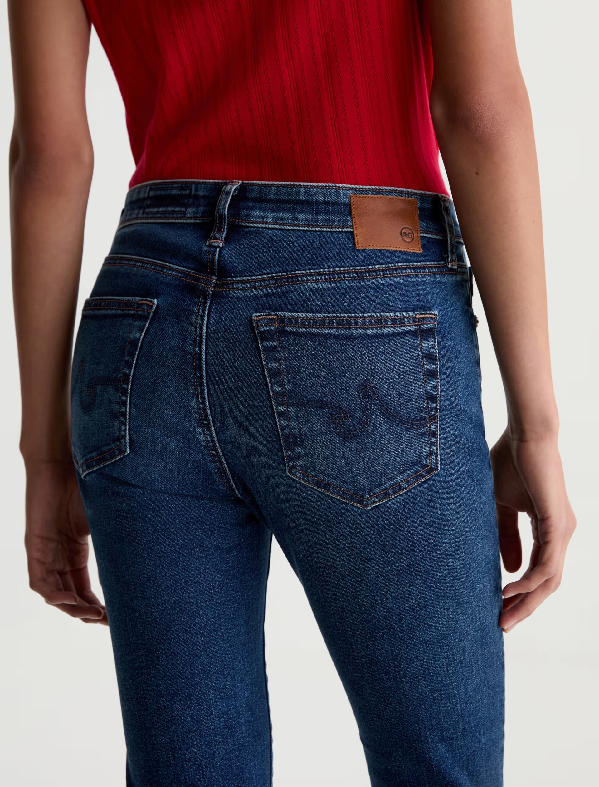 AG Farrah Boot Crop Jean Mid-Rise Kick Flare - Harmonica