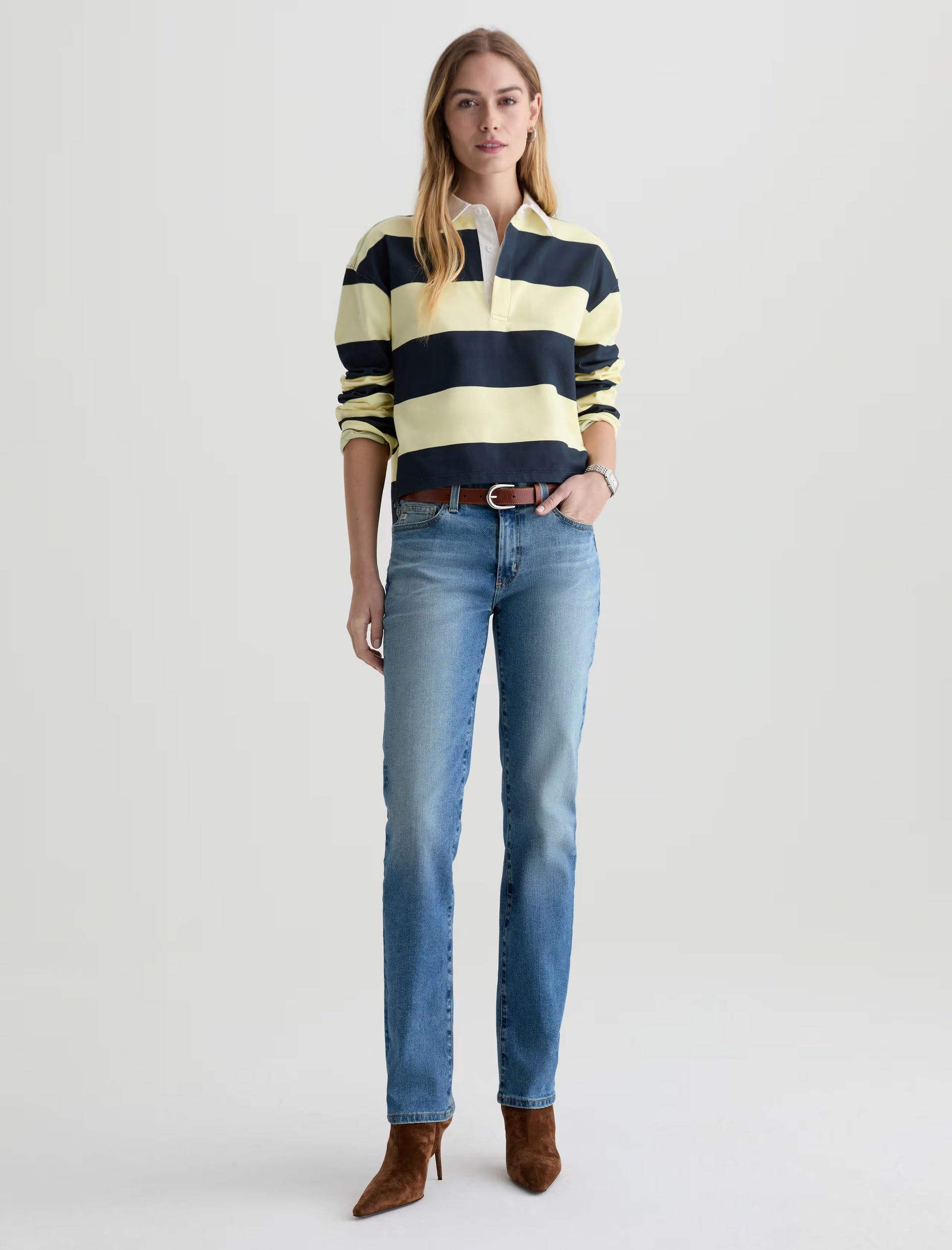 AG Sandra Jean Low-Rise Straight - 15 Years Aviator