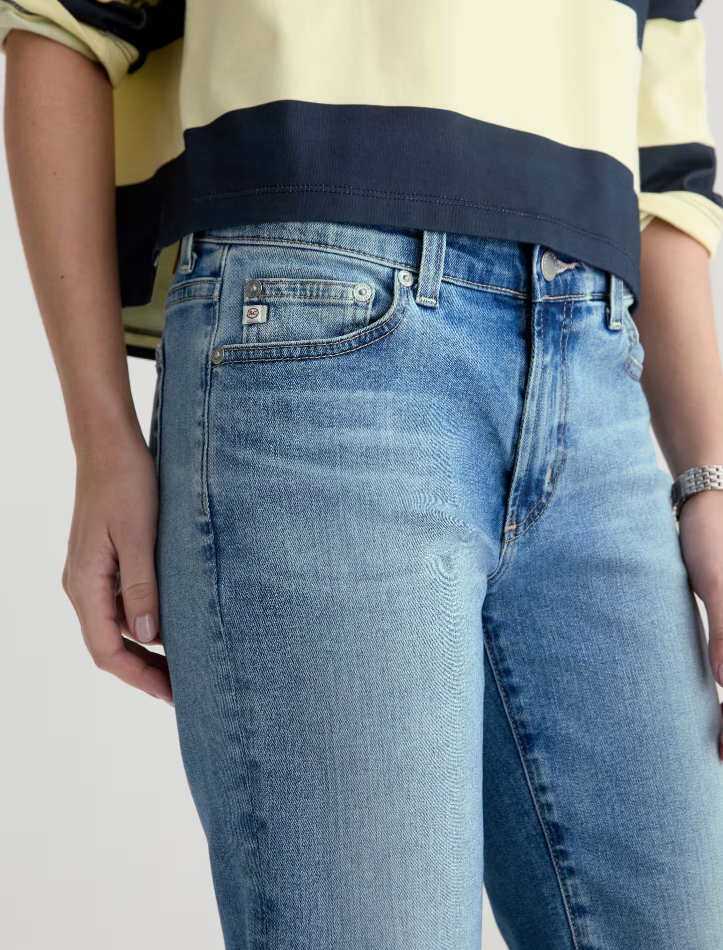 AG Sandra Jean Low-Rise Straight - 15 Years Aviator