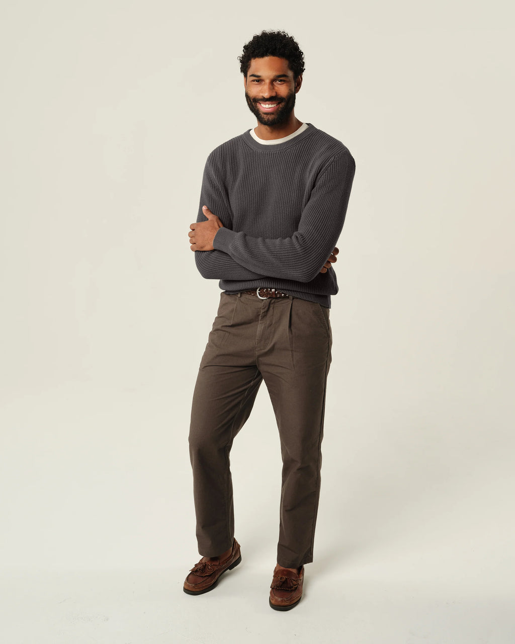 Alex Crane Bay Sweater - Charcoal