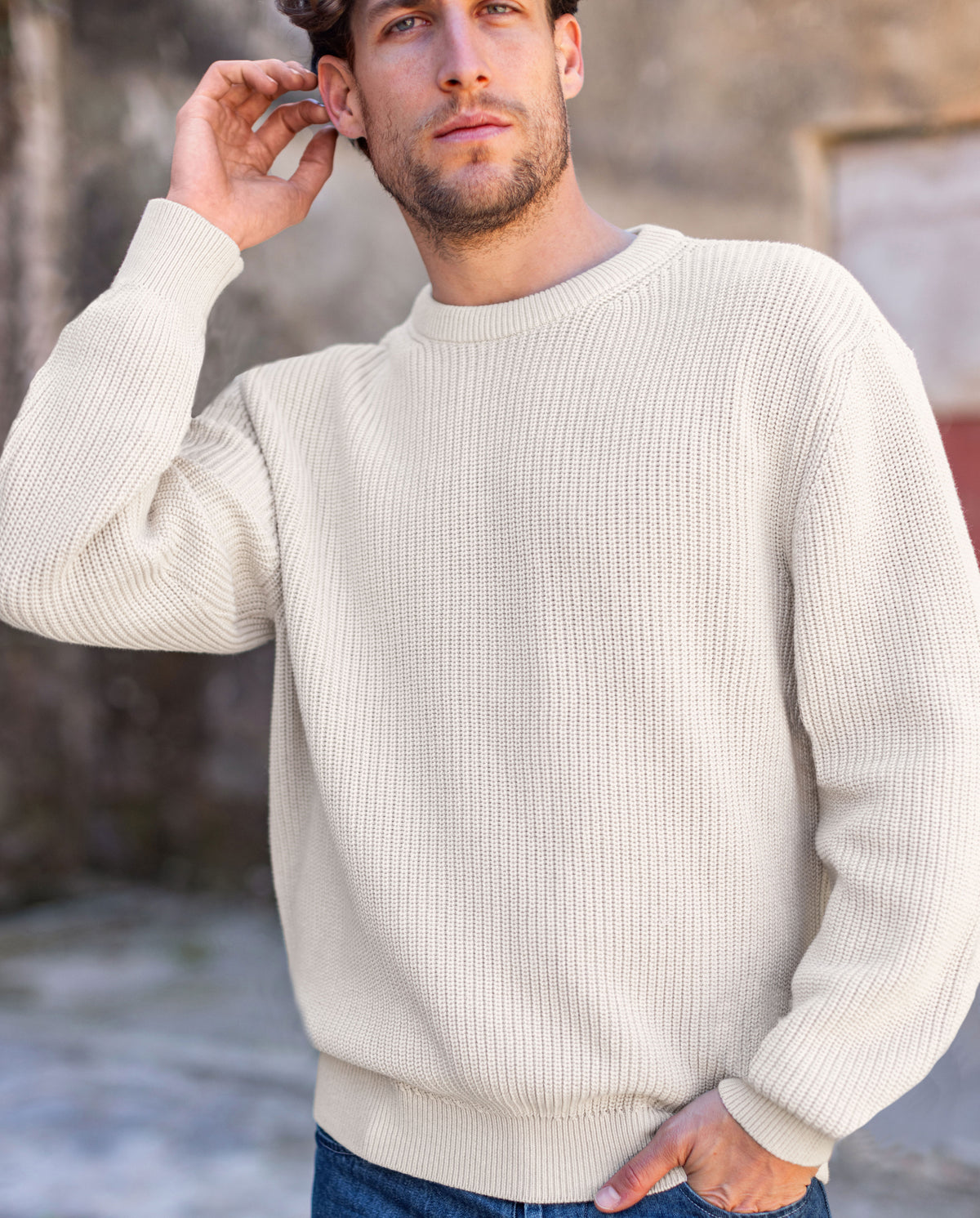Alex Crane Bay Sweater - Cream