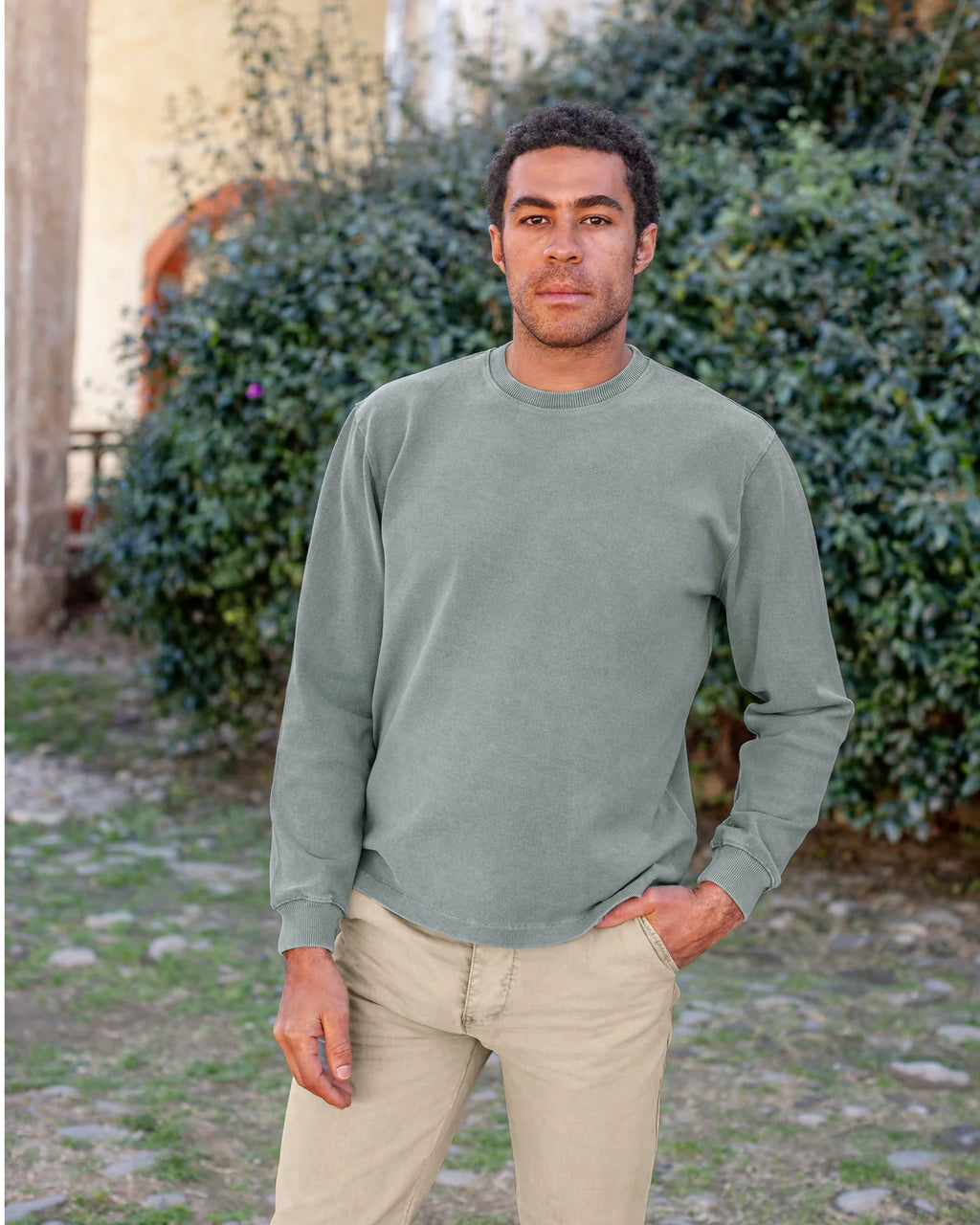 Alex Crane Caza Crewneck - Jade