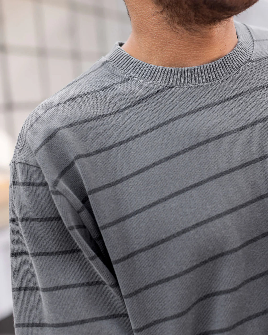 Alex Crane Caza Crewneck - Slate Rio