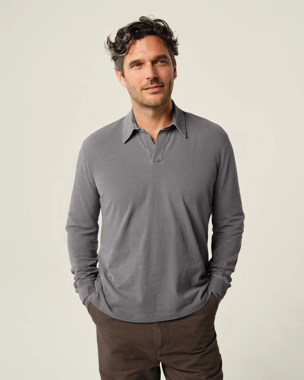 Alex Crane Featherweight Caza Polo - Slate