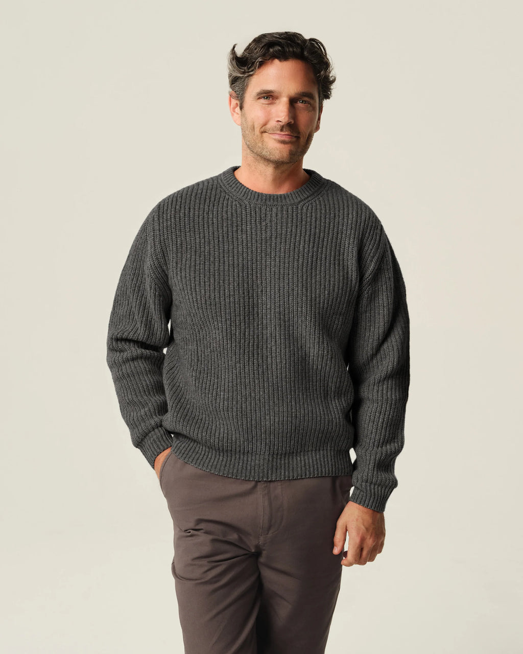 Alex Crane Vale Sweater - Charcoal