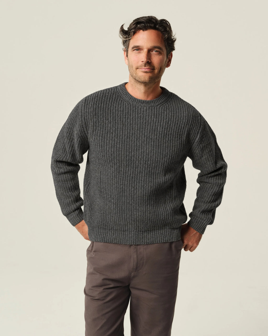 Alex Crane Vale Sweater - Charcoal