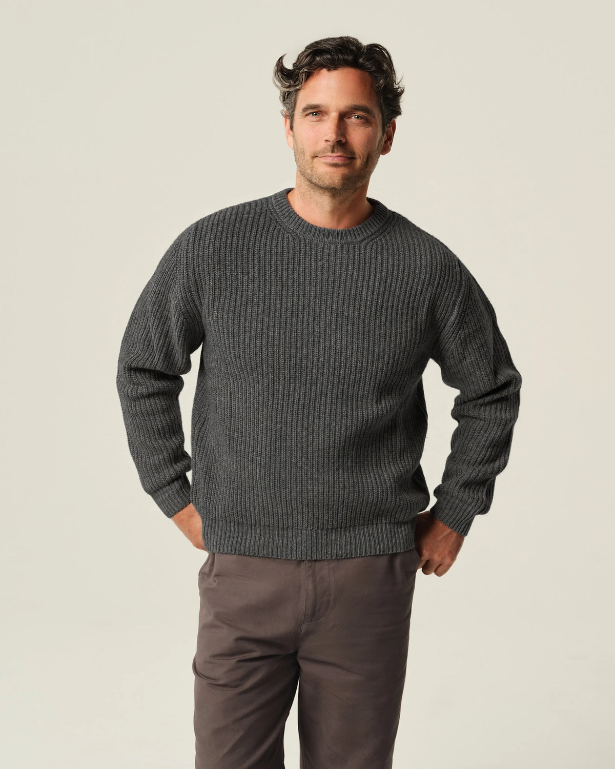 Alex Crane Vale Sweater - Charcoal