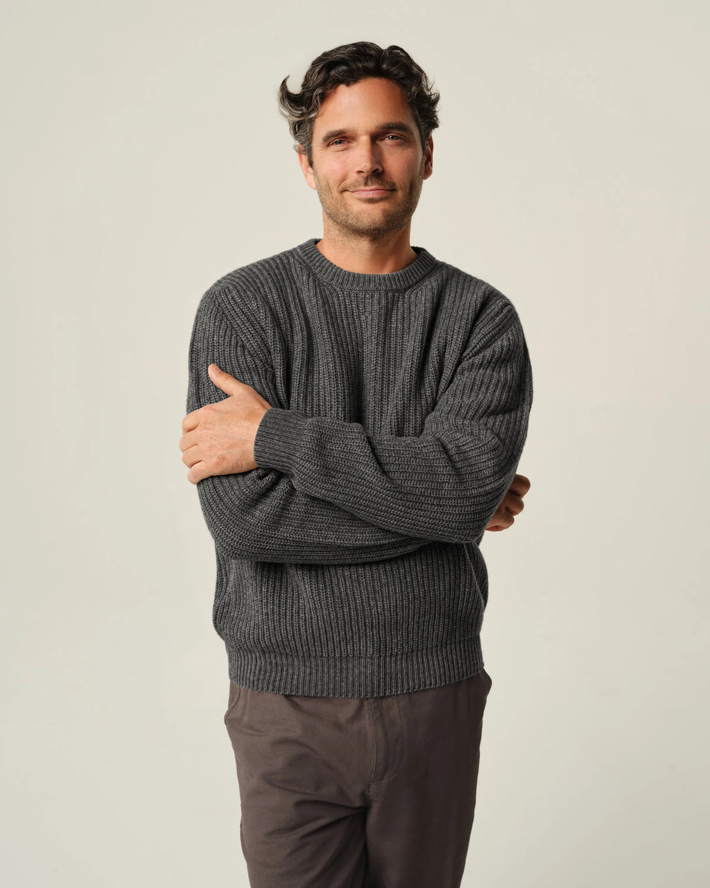 Alex Crane Vale Sweater - Charcoal