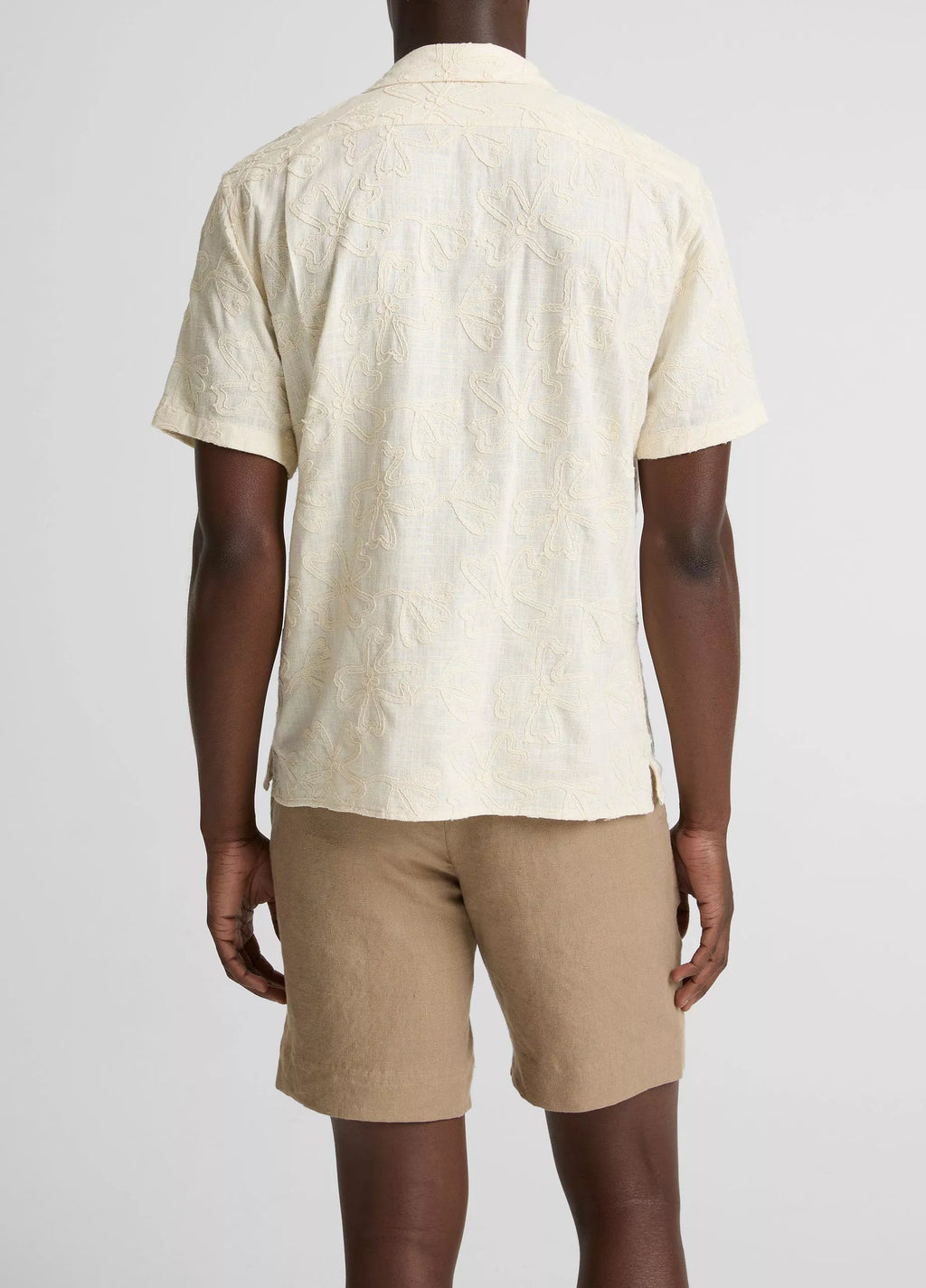 Vince Embroidered Floral Cabana Shirt
