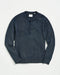 Billy Reid Garment Dyed Henley Sweater - Carbon Blue