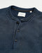 Billy Reid Garment Dyed Henley Sweater - Carbon Blue