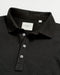 Billy Reid Long Sleeve Herringbone Polo - Black