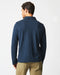 Billy Reid Long Sleeve Herringbone Polo - Carbon Blue