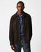 Billy Reid Savoy Suede Workshirt - chocolate