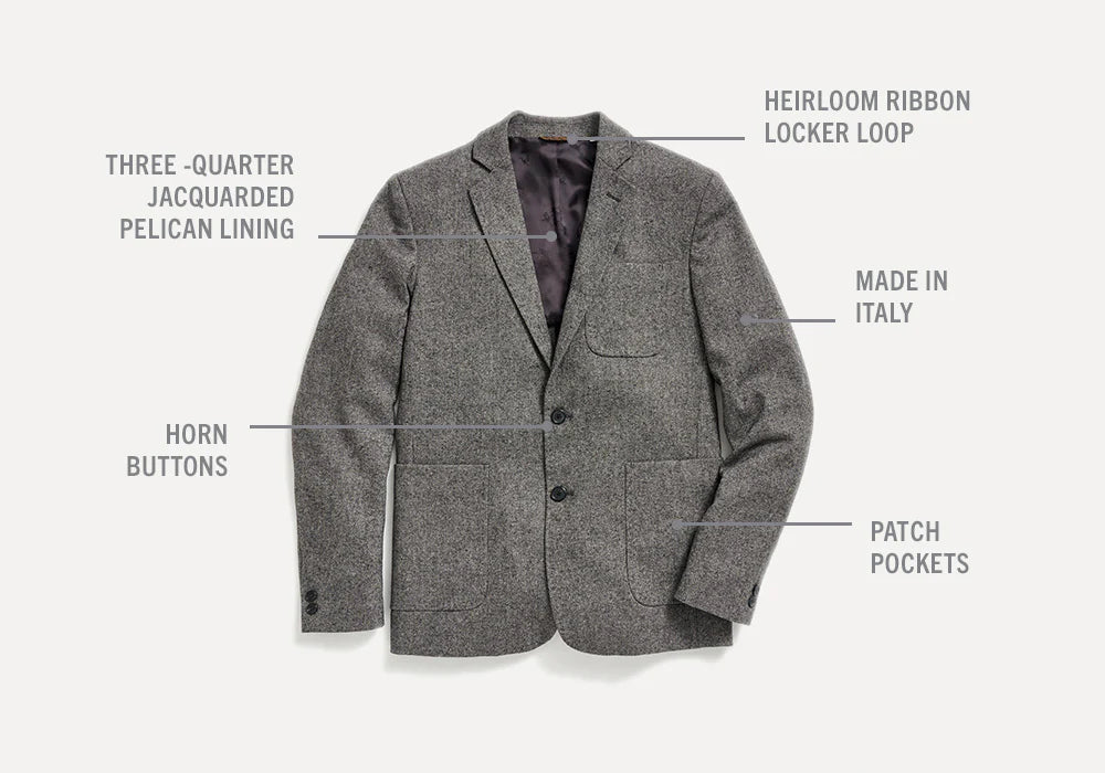 Billy Reid Sport Coat - grey/taupe