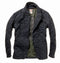 Relwen Quilted Trap Blazer - Navy