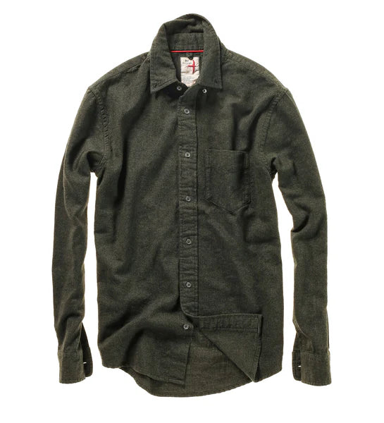 Relwen Flywt Brushed Twill Bttndwn - Loden