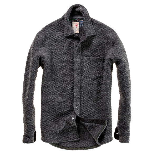 Relwen Bubble Knit Shirt - Charcoal