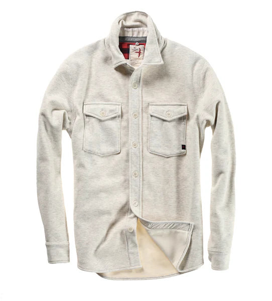 Relwen Pique Fleece Workshirt  - Chalk