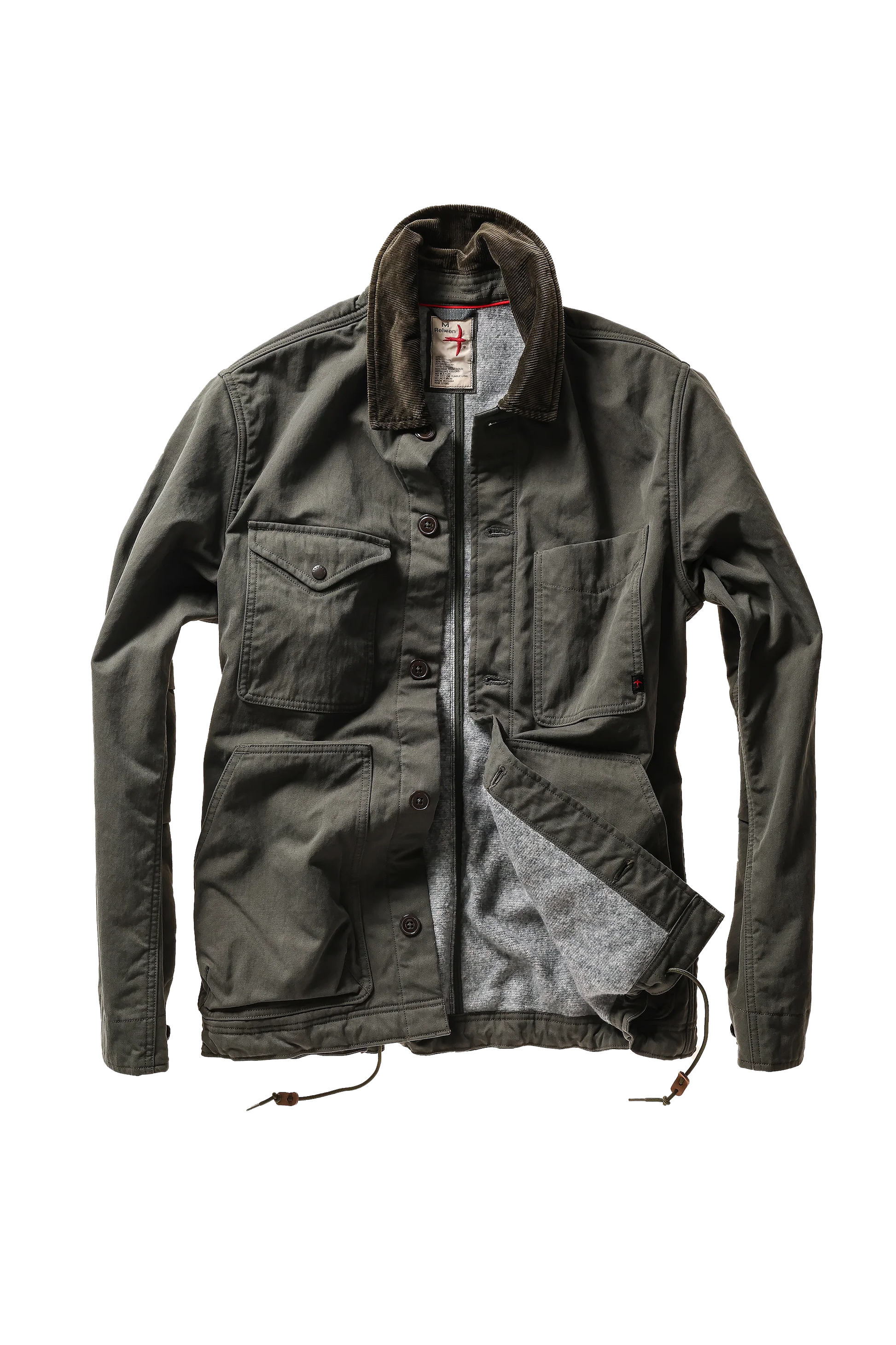 Relwen Pile-Lined Chore Coat - Forest Canvas