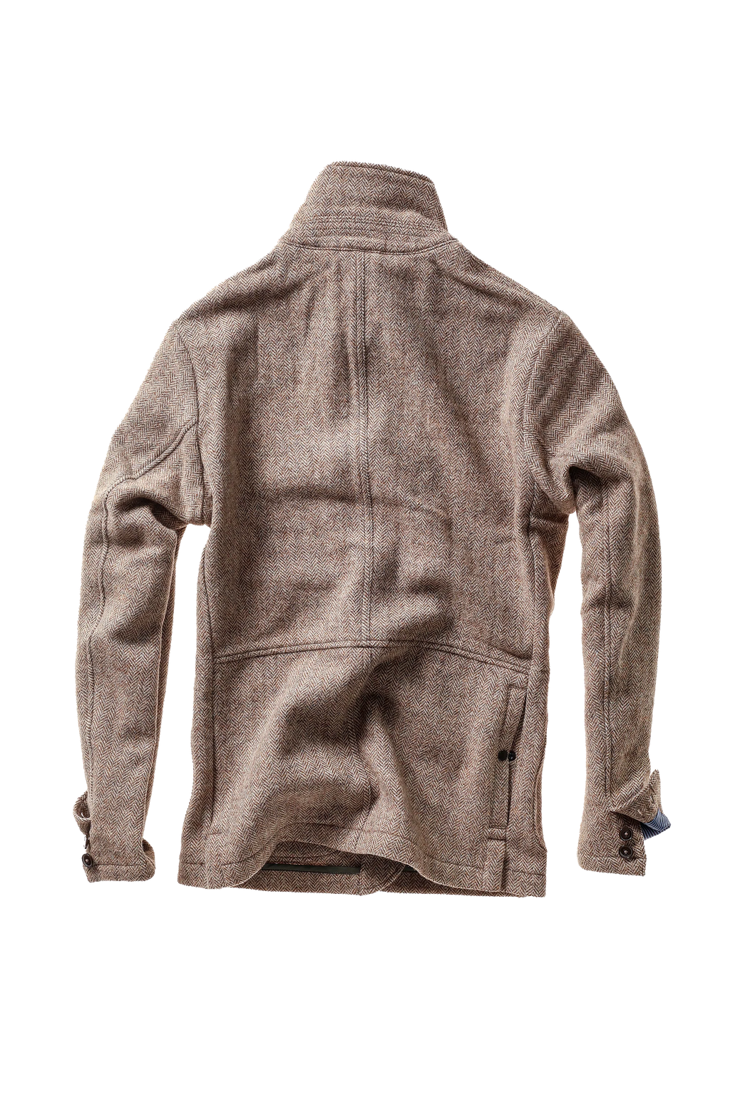 Relwen Heritage Trap Blazer - Ash Brown Herringbone