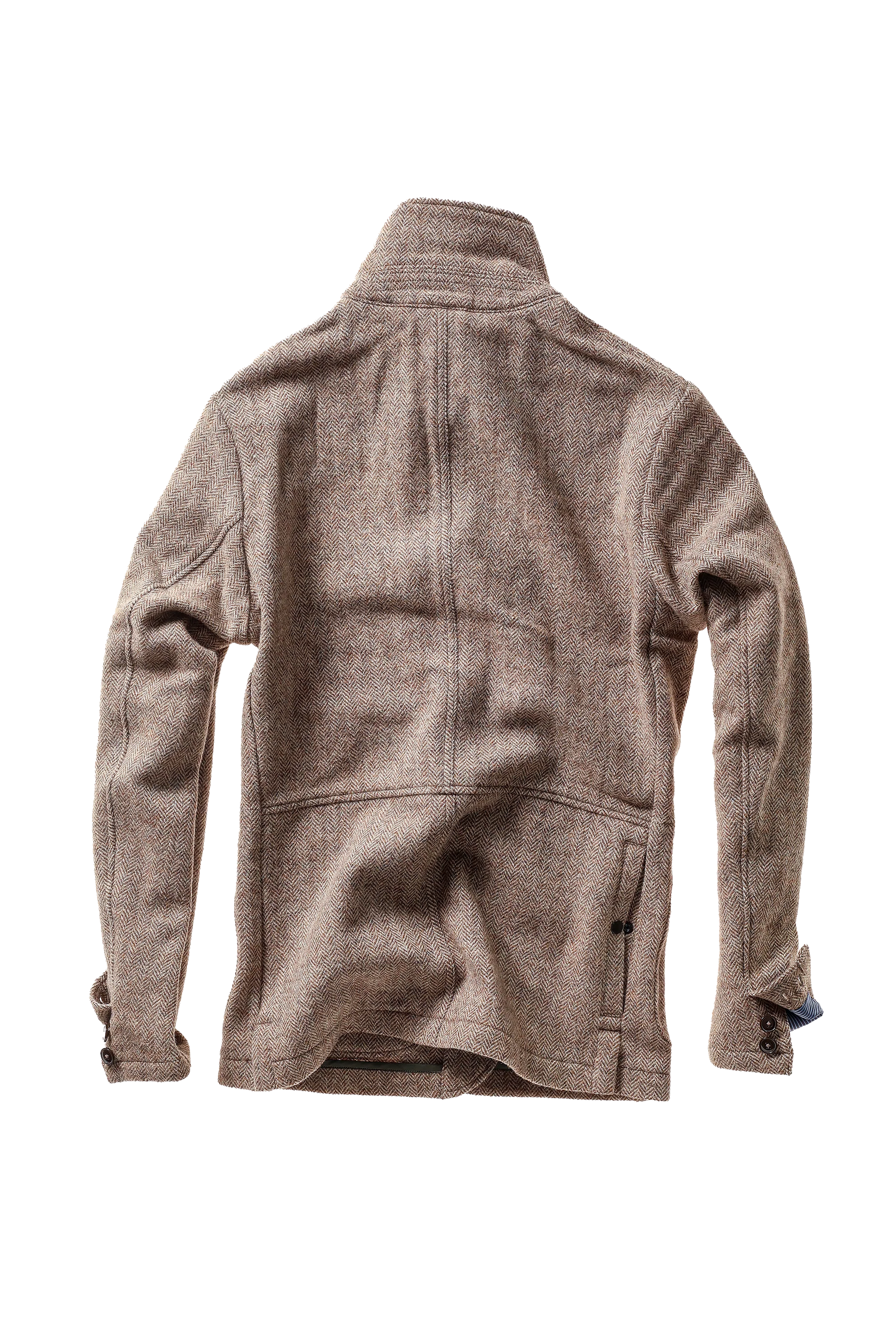 Relwen Heritage Trap Blazer - Ash Brown Herringbone