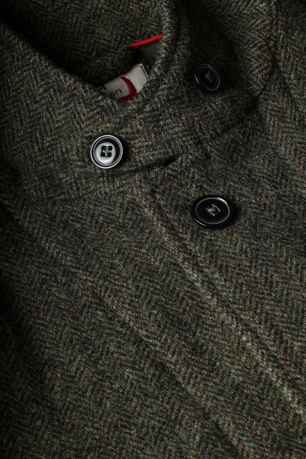 Relwen Heritage Trap Blazer - Olive/Black Herringbone