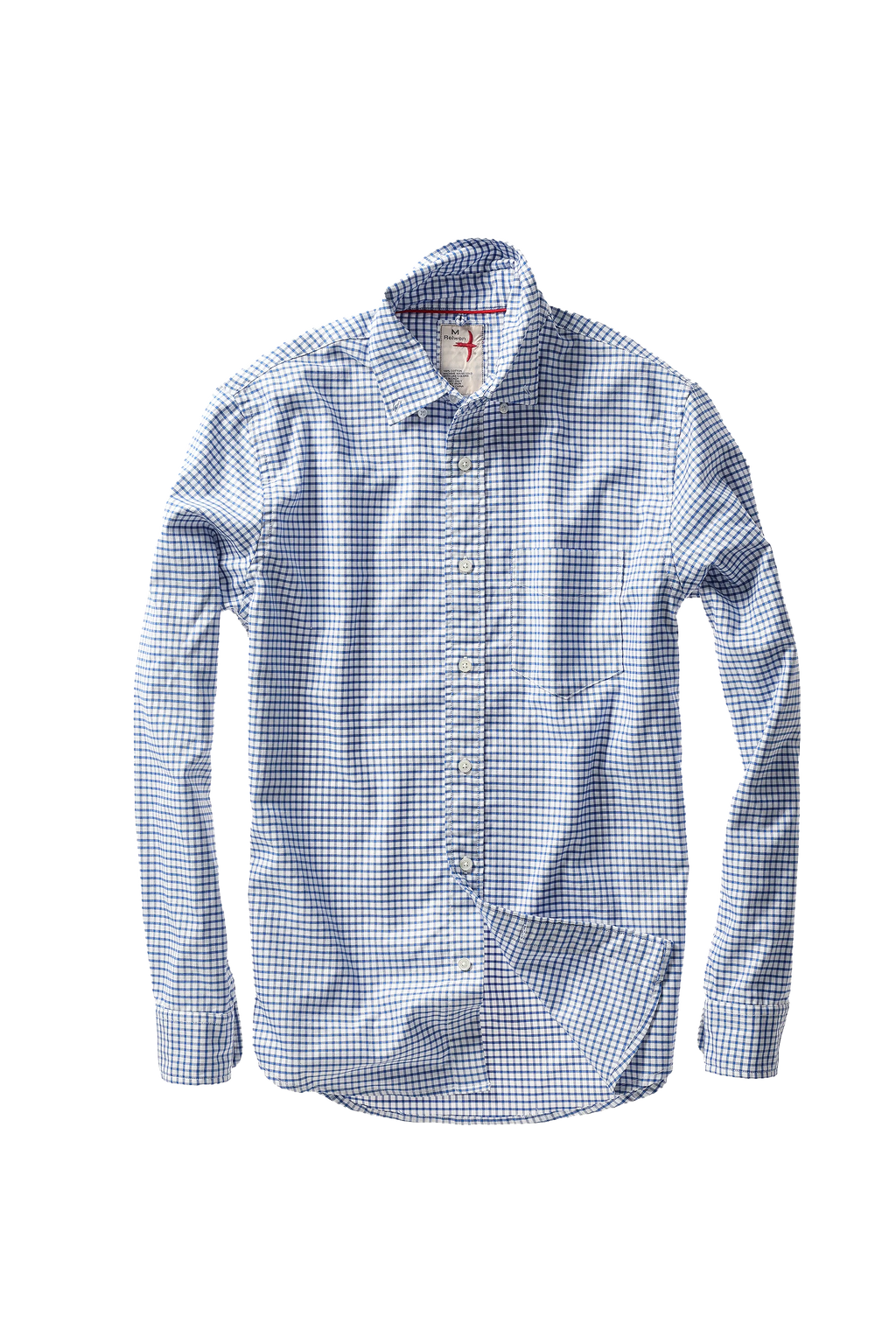 Relwen Huron Blues - White/Navy oxford grid