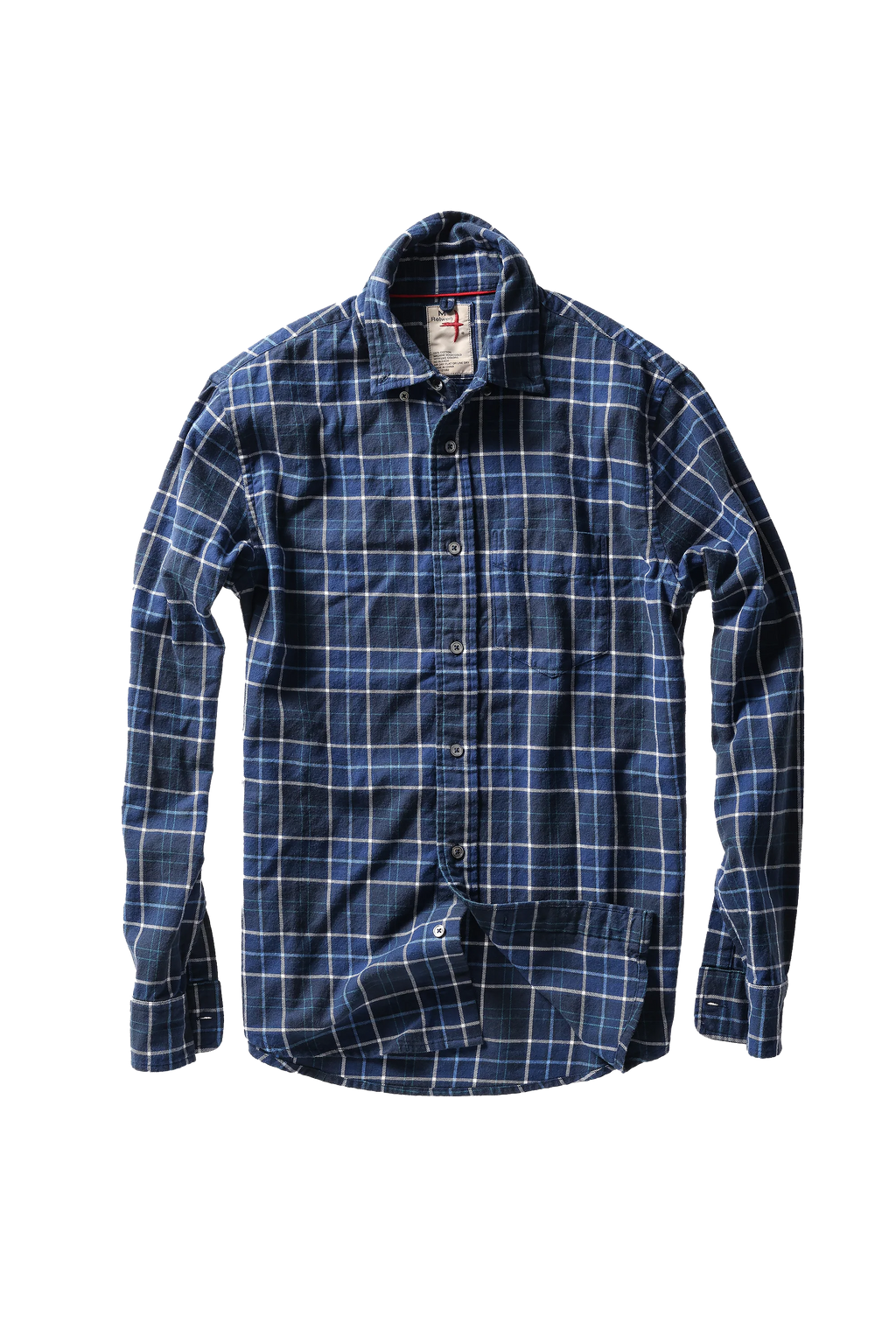 Relwen Flyweight Flannel - Dark navy plaid