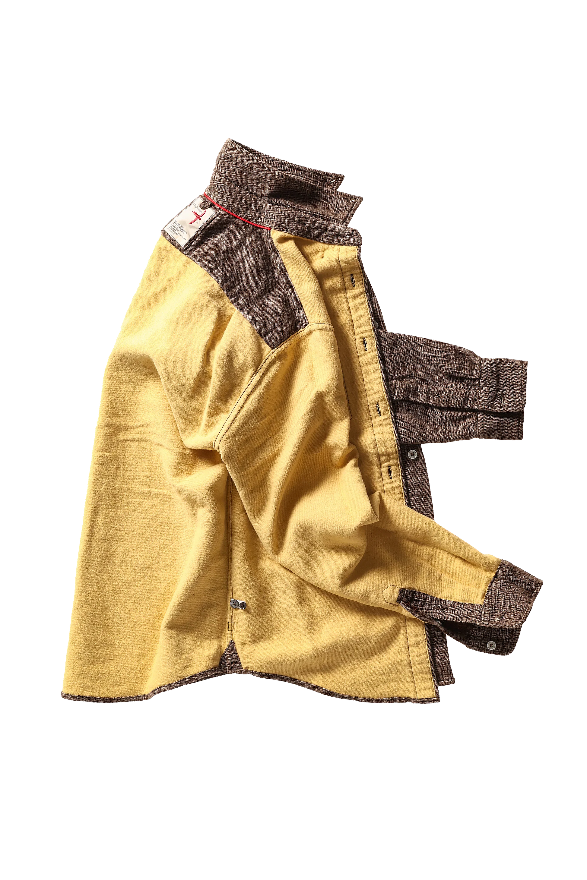 Relwen Herringbone Chamois-Lined Flannel - Rustic Brown Herringbone