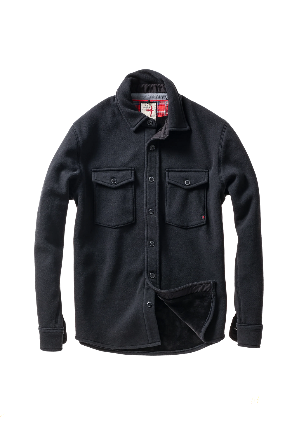 Relwen Pique Fleece Workshirt - Black