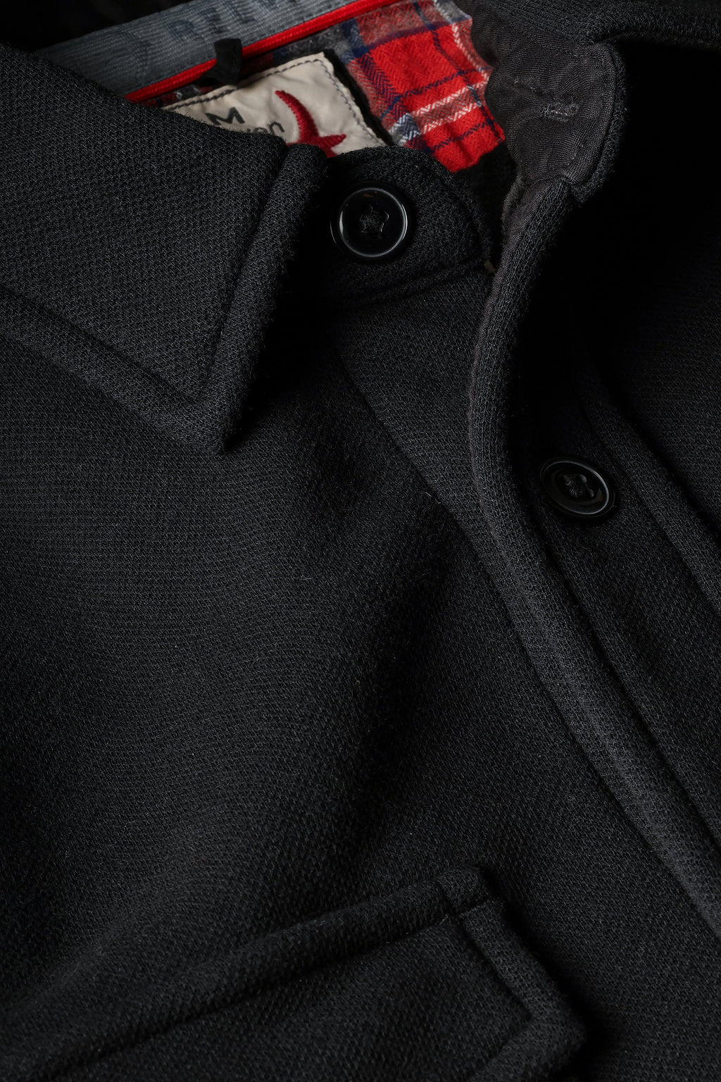Relwen Pique Fleece Workshirt - Black