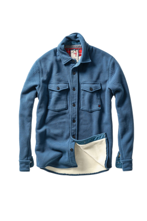 Relwen Pique Fleece Workshirt - Dark Marine