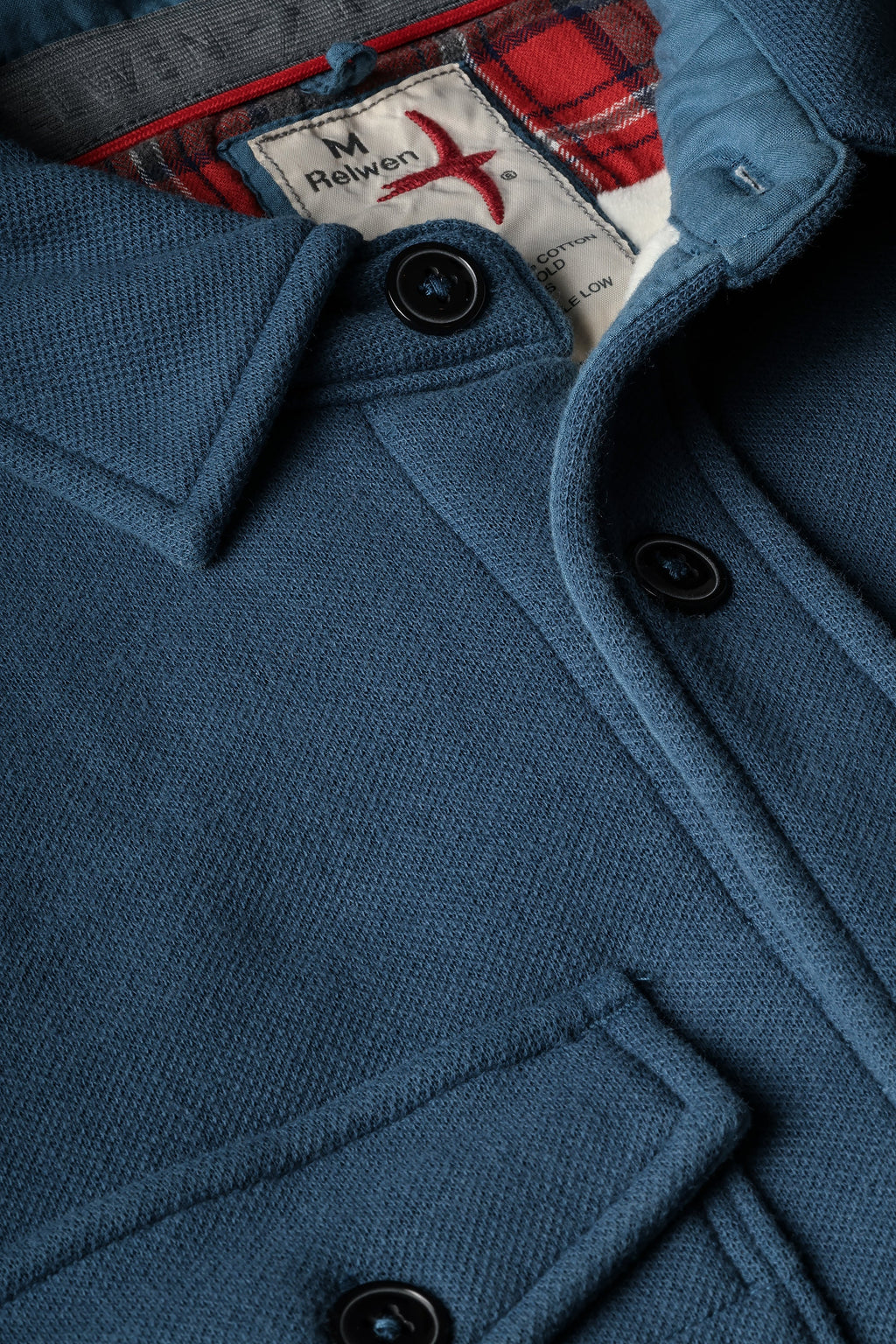 Relwen Pique Fleece Workshirt - Dark Marine