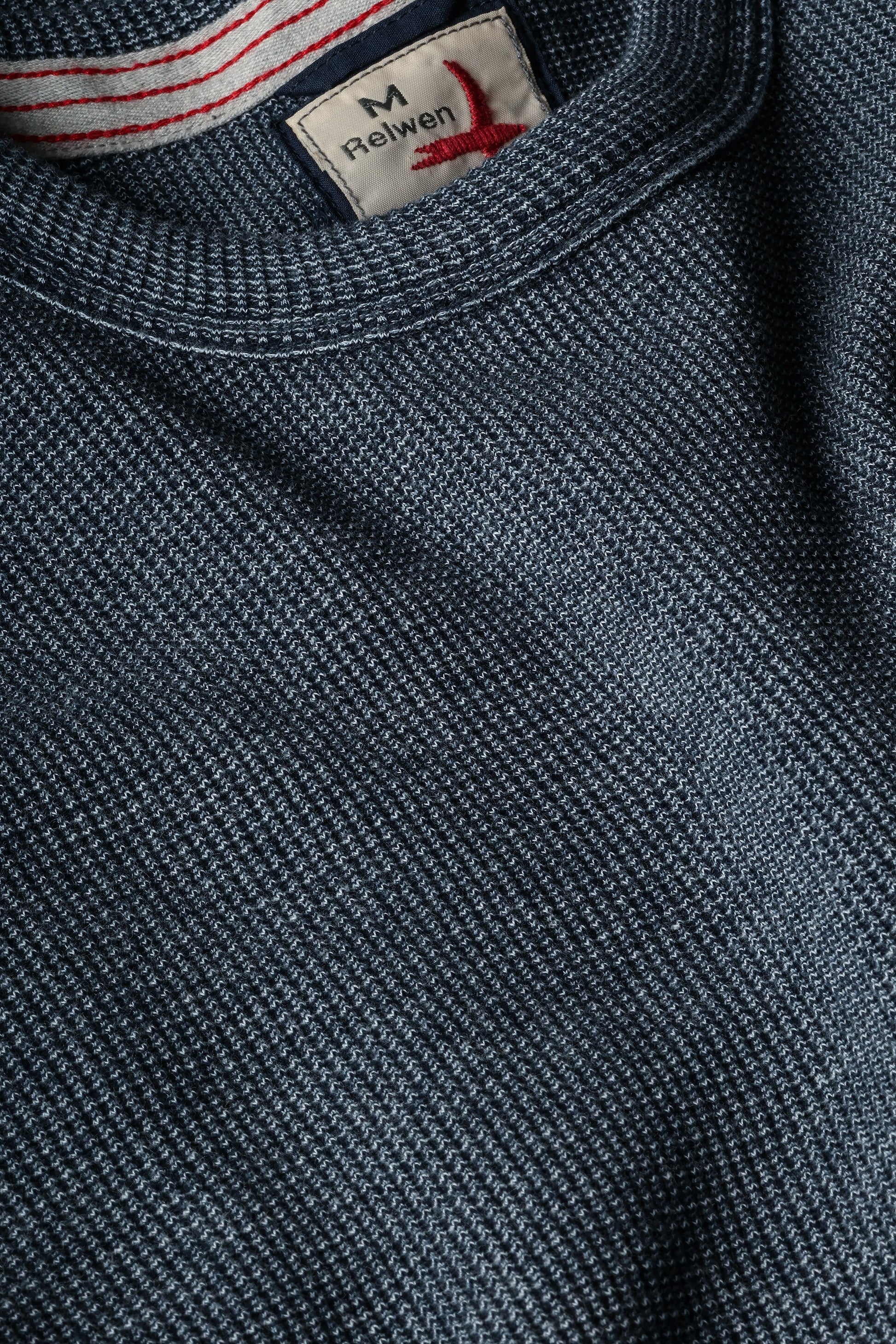 Relwen Bi-Waffle Crew - Navy