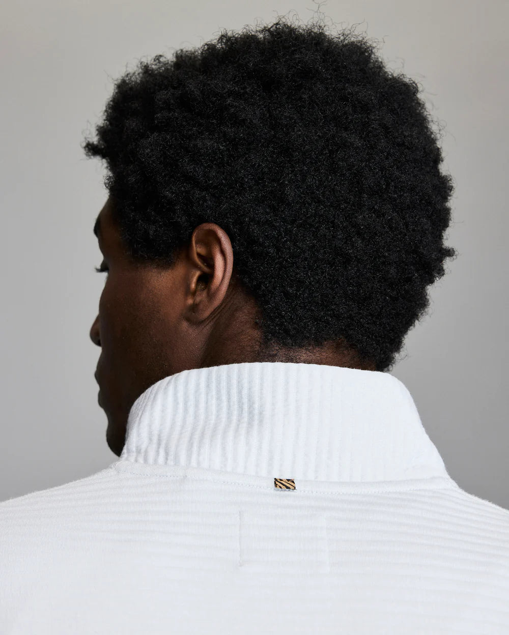 Billy Reid Quilted Half Zip - Beach Blue