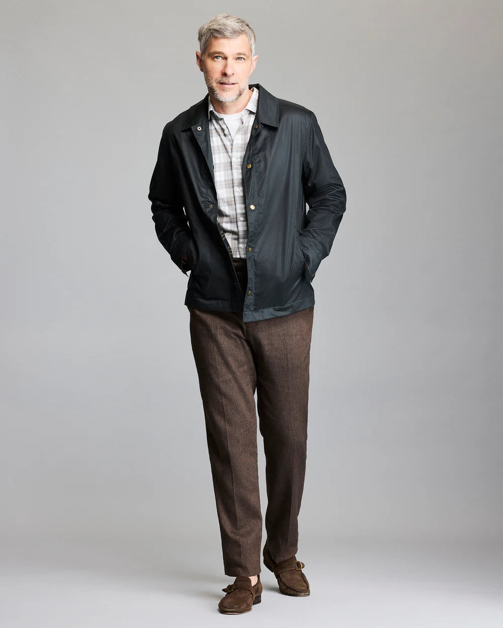Billy Reid Harrison Jacket- Dark Rosin