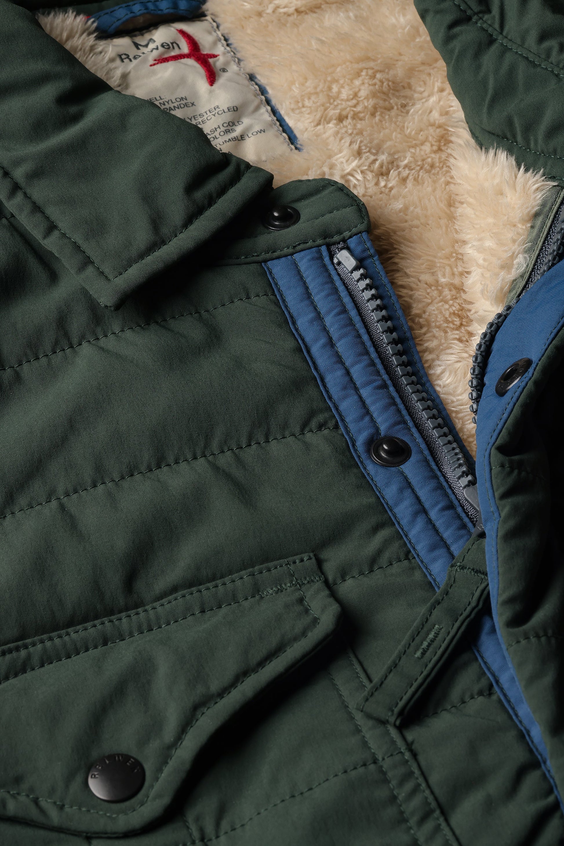 Relwen Quilted Superfleece Jacket - Dark Forest