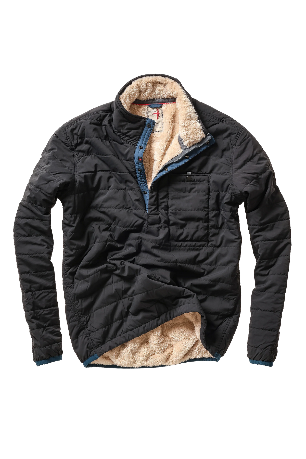 Relwen Quilted Superfleece Popover - Black Fade