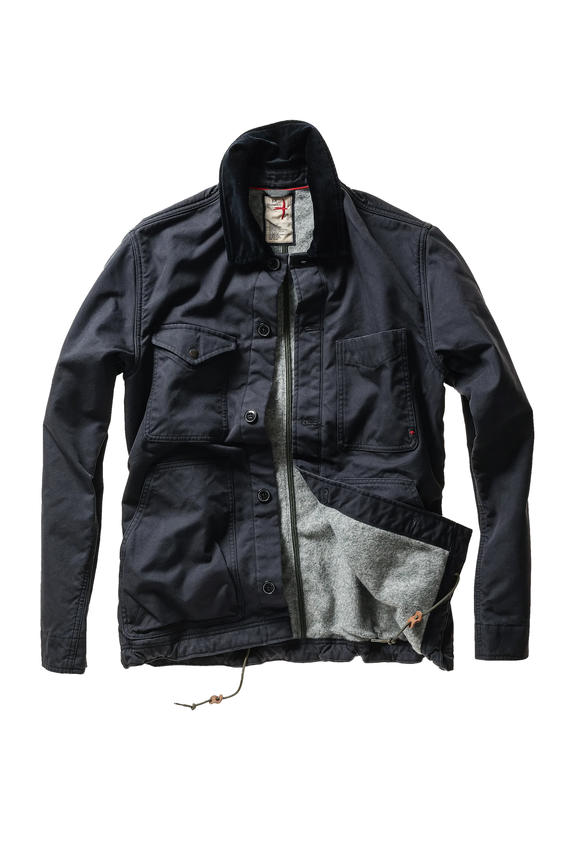Relwen Pile-Lined Chore Coat - Dark Navy