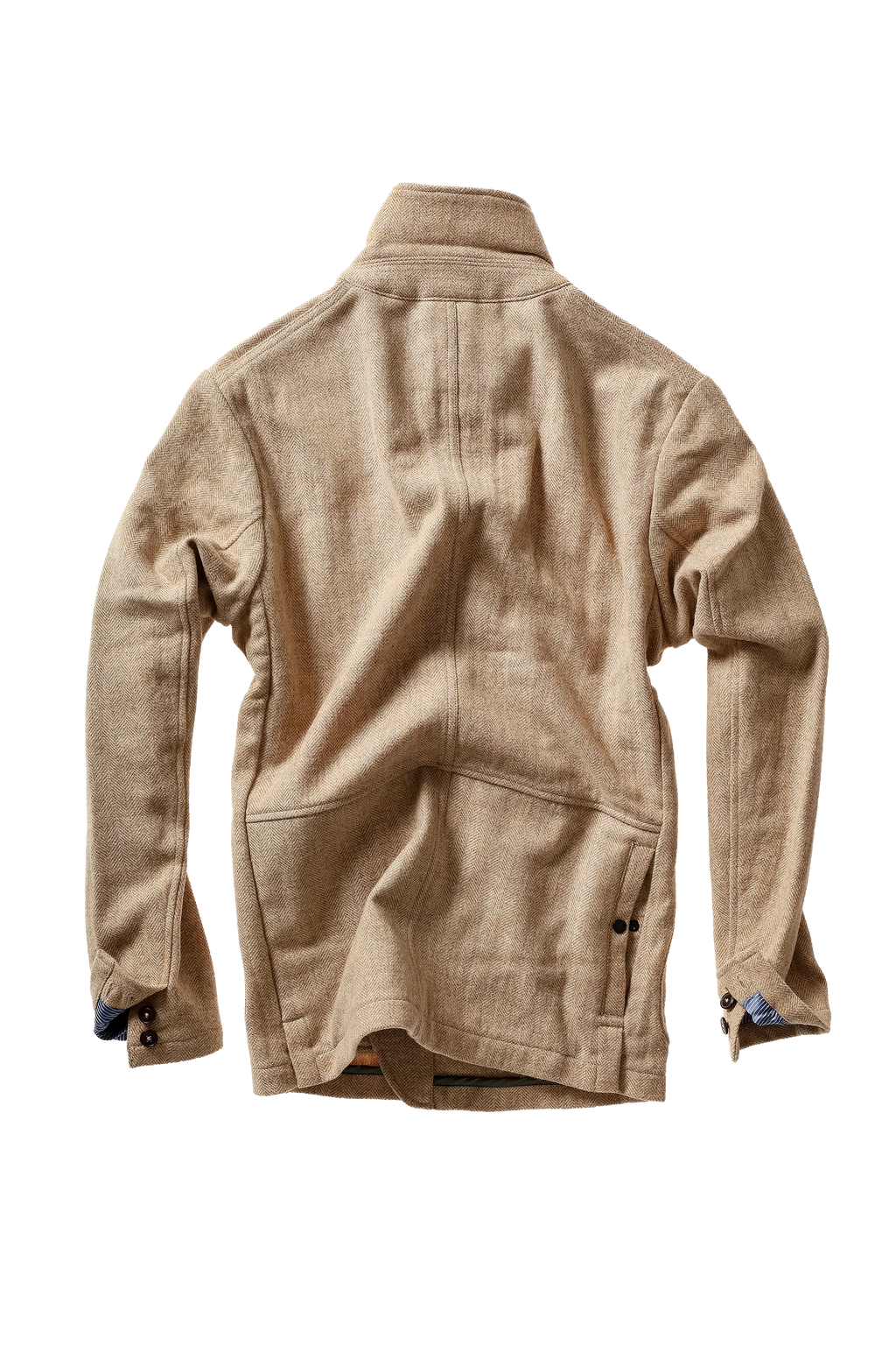 Relwen Heritage Trap Blazer - Light Camel Herringbone