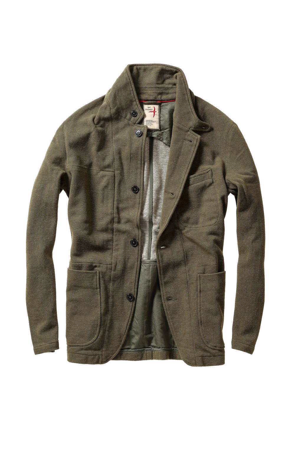 Relwen Pique Trap Blazer - Army Fade Heather