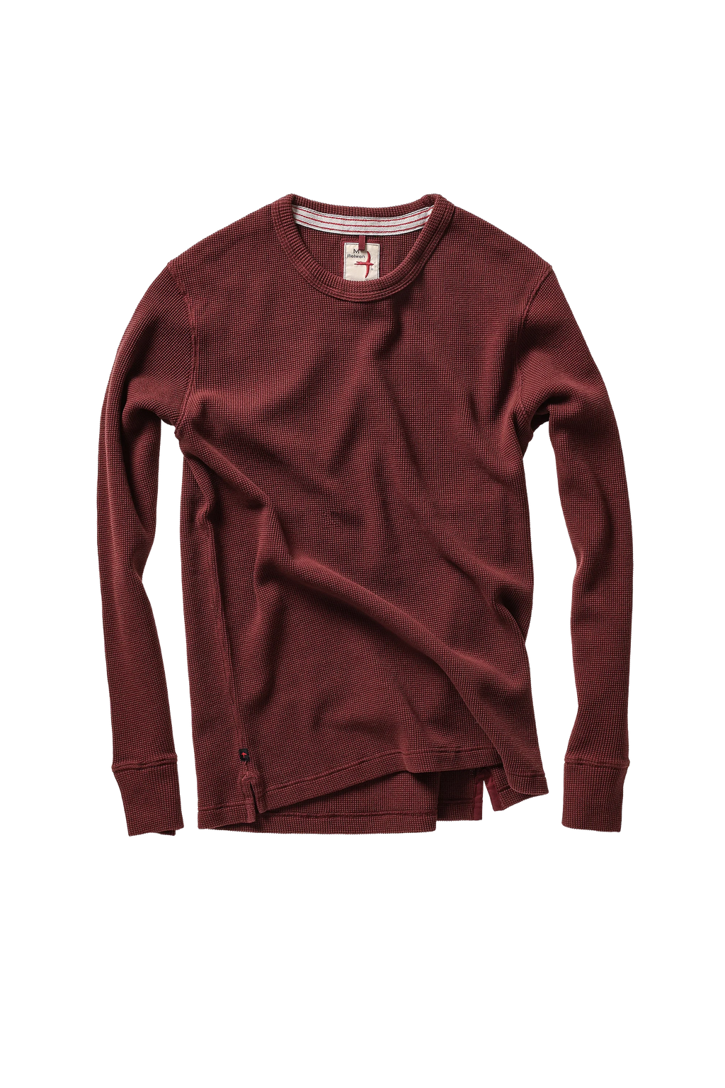Relwen Bi-Waffle Crew - Burgundy